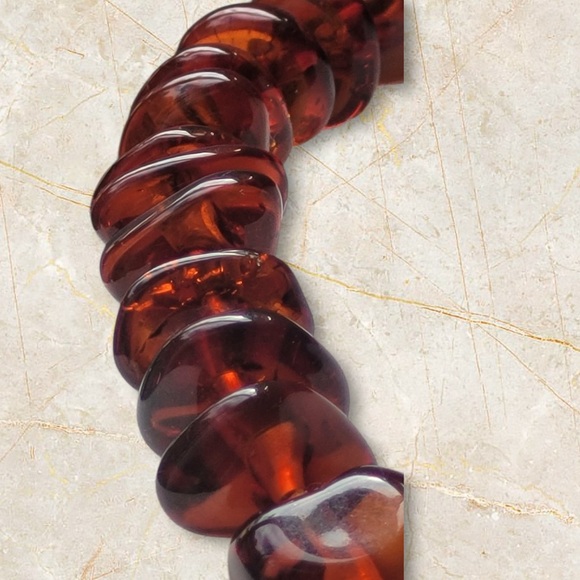 📿 Authentic Baltic Amber Necklace – Rich Cognac Cherry Tones 📿 - Picture 7 of 12